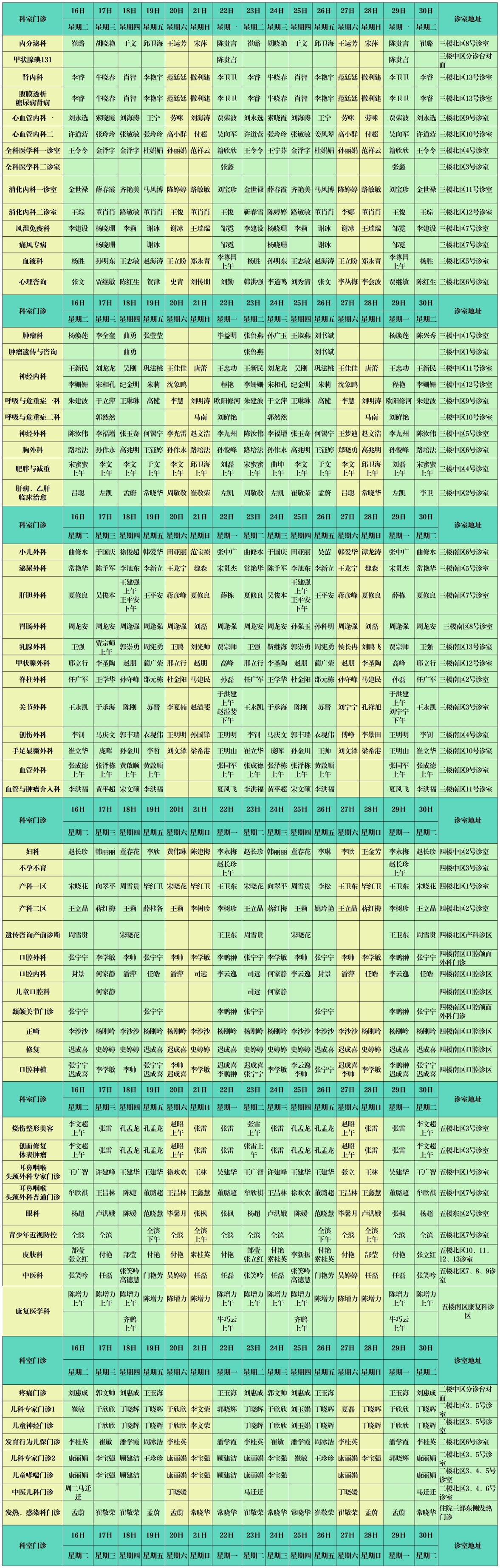 东院区门诊排班表_Sheet1 (3).jpg